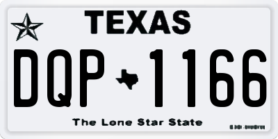 TX license plate DQP1166
