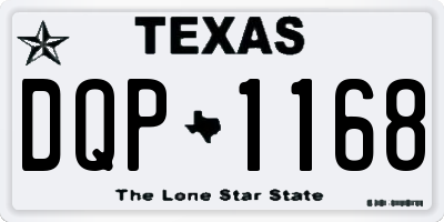 TX license plate DQP1168