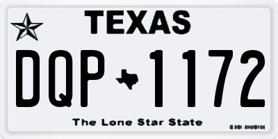 TX license plate DQP1172