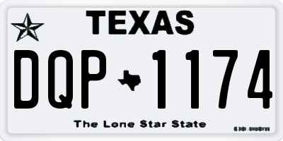 TX license plate DQP1174