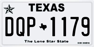TX license plate DQP1179