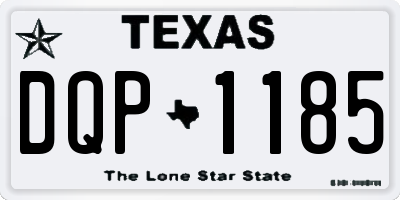 TX license plate DQP1185