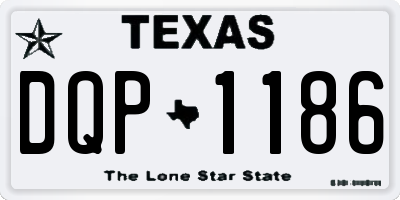 TX license plate DQP1186