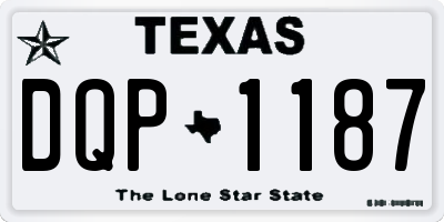 TX license plate DQP1187