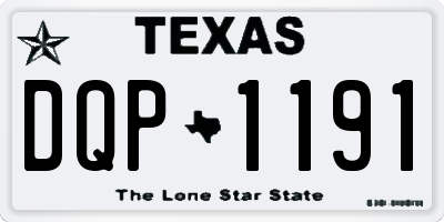 TX license plate DQP1191