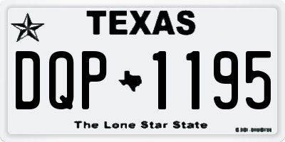 TX license plate DQP1195
