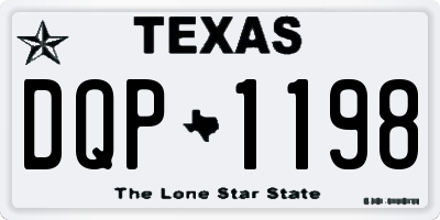 TX license plate DQP1198