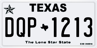 TX license plate DQP1213