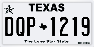 TX license plate DQP1219