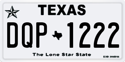 TX license plate DQP1222