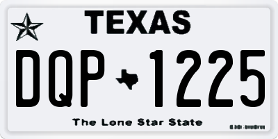 TX license plate DQP1225