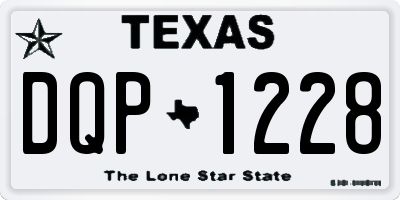TX license plate DQP1228