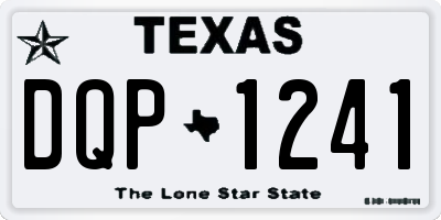 TX license plate DQP1241