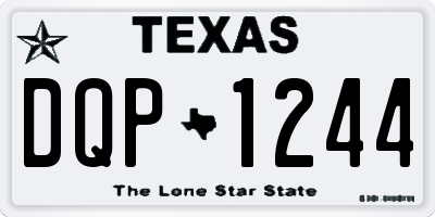 TX license plate DQP1244
