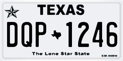 TX license plate DQP1246