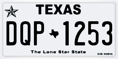 TX license plate DQP1253