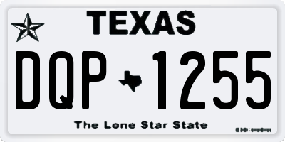 TX license plate DQP1255