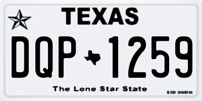 TX license plate DQP1259