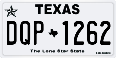 TX license plate DQP1262