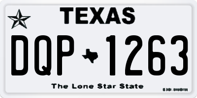 TX license plate DQP1263