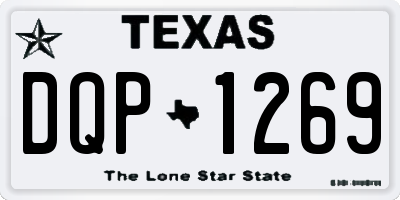 TX license plate DQP1269