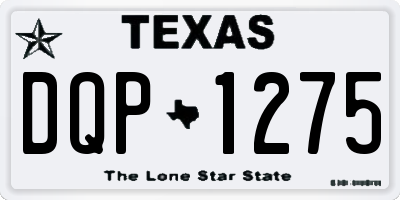 TX license plate DQP1275