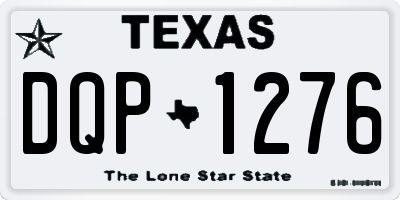 TX license plate DQP1276