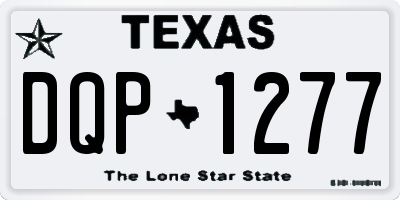TX license plate DQP1277