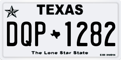 TX license plate DQP1282