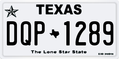 TX license plate DQP1289