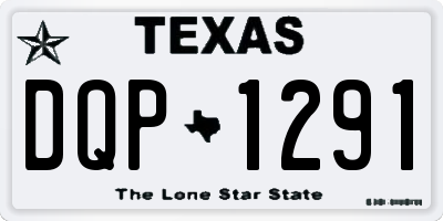 TX license plate DQP1291