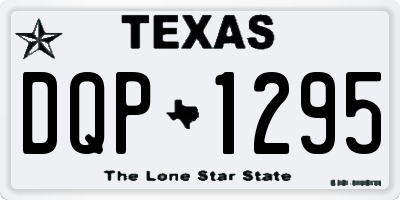 TX license plate DQP1295
