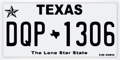 TX license plate DQP1306
