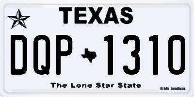 TX license plate DQP1310