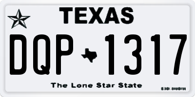 TX license plate DQP1317