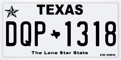 TX license plate DQP1318