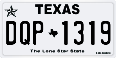 TX license plate DQP1319