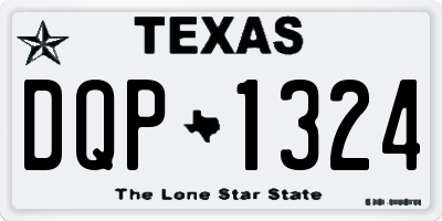 TX license plate DQP1324