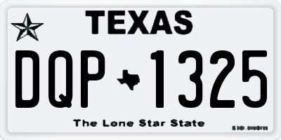 TX license plate DQP1325