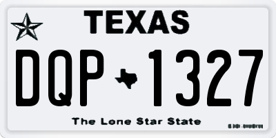 TX license plate DQP1327