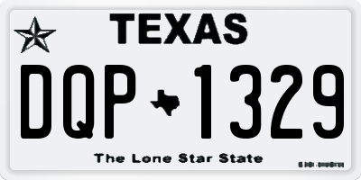 TX license plate DQP1329
