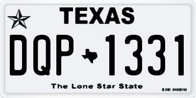 TX license plate DQP1331