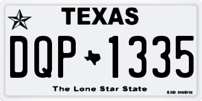 TX license plate DQP1335