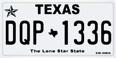 TX license plate DQP1336