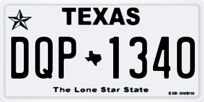 TX license plate DQP1340