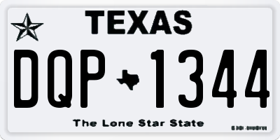 TX license plate DQP1344