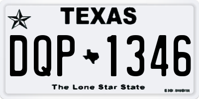TX license plate DQP1346