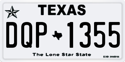 TX license plate DQP1355