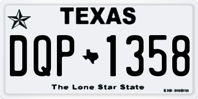 TX license plate DQP1358