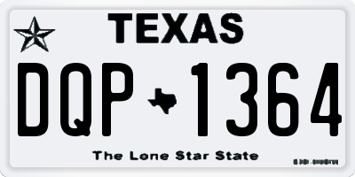 TX license plate DQP1364